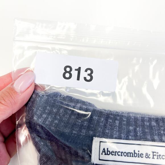 Abercrombie & Fitch Size M Flared A-Line Ribbed Dress Blue - Picture 10 of 11